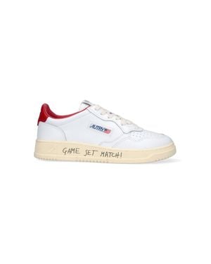 Autry Leather Low-Top Sneakers - White