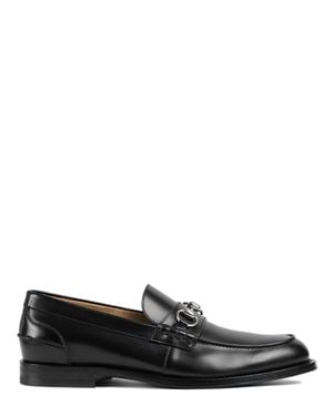 Gucci Elegant Low-Cut Loafer With Horsebit - Black