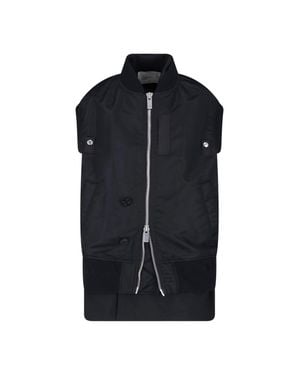 Sacai Sleeveless Padded Bomber Vest - Blue
