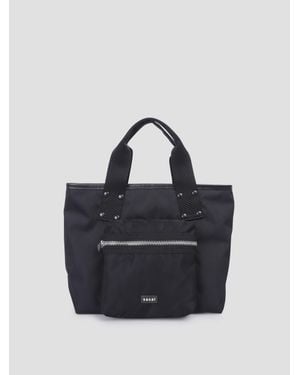 Sacai Medium Pocket Tote Handbag - Blue