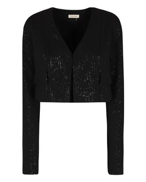 The Mannei Terras Silk Jacket - Black