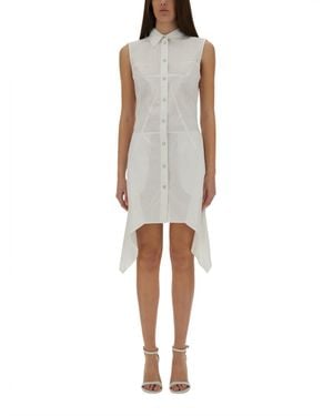 Helmut Lang Bustier Shirt Dress - White