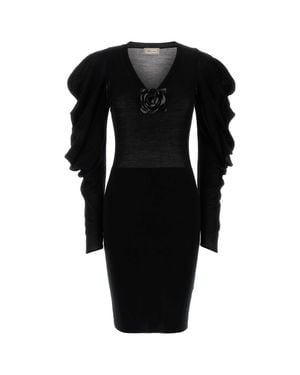 Blumarine Knit Mini Dress - Black