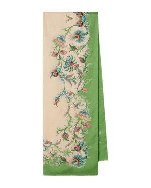 Etro Floral Jacquard Scarf 70 X 200 Cm - Green