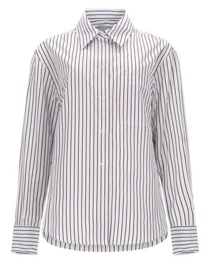 Loulou de Saison Maud Striped Shirt - White