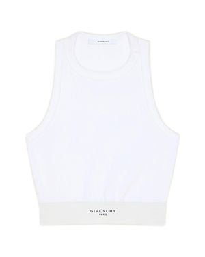 Givenchy Printed Logo Tailored Top - White