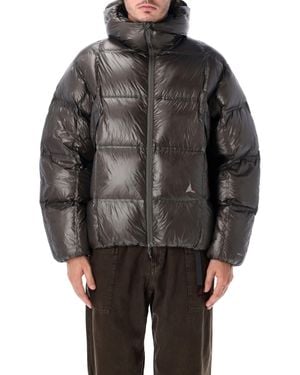ROA Cube 650 Fill Power Mini Down Jacket With Water-Repellent Matte Ripstop Hood - Gray