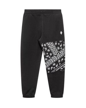 Marcelo Burlon Mini Bandana Print Sweatpants - Black