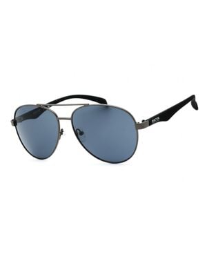 Kenneth Cole Kc1318 Gunmetal Aviator Sunglasses - Blue