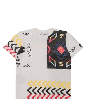 Marcelo Burlon Mini Folk Art Patchwork T-Shirt - Gray