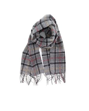 Barbour 100% Wool Scarf - White