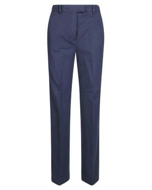 Circolo 1901 Straight-Leg Cotton Pants With Stretch - Blue