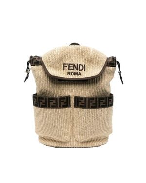 Fendi Rice Grain Backpack - Natural