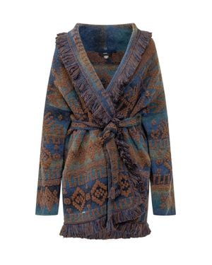 Alanui Western Beat Cardigan - Blue