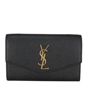 Saint Laurent Uptown Chain Wallet - Black