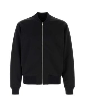 Prada Stretch Polyester Bomber Jacket - Black