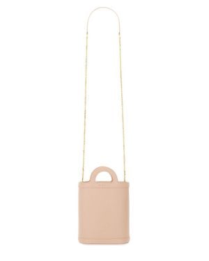 Marni Tropicalia Micro Leather And Embroidered Faux Raffia Tote - White