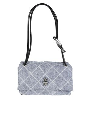 Marc Jacobs The Quilted Denim Mini Dual Shoulder Bag - Blue
