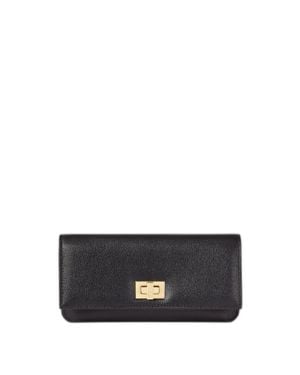 Fendi Continental Wallet Mini For - Black