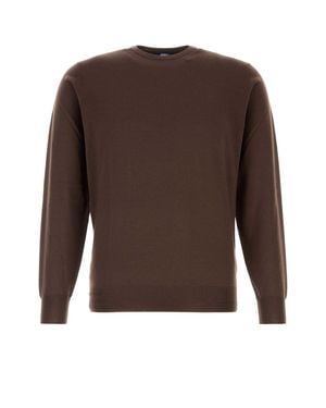 Fedeli 100% Virgin Wool Sweater - Brown