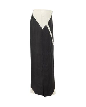 Alberta Ferretti Geometric Wide-Leg Pants - Black