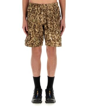 South2 West8 Poly Stretch Bermuda Shorts - Natural