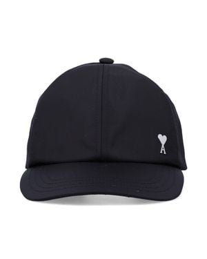 Ami Paris 100% Polyamide Hat - Blue