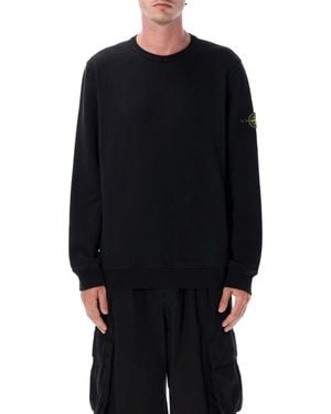 Stone Island 100% Cotton Crewneck T-Shirt - Black