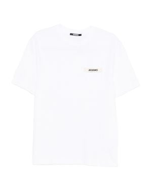 Jacquemus Logo-Paint T-Shirt - White