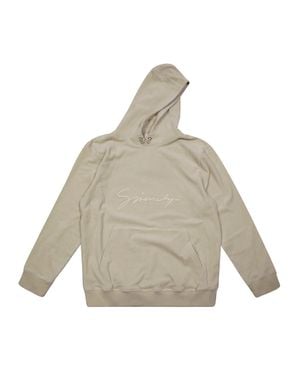 Givenchy Kids Logo-Embroidered Corduroy Hoodie - Natural
