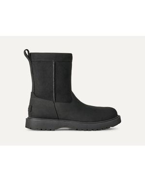 UGG Birch Boot Ii Mini Leather Shearling-Look Boot - Black