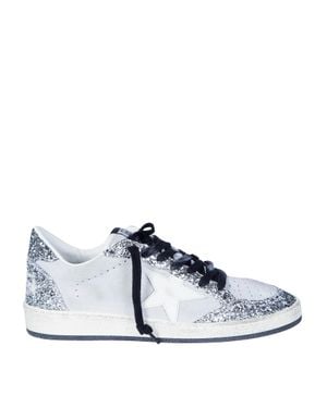 Golden Goose Glitter-Infused Star Sneakers For - Blue