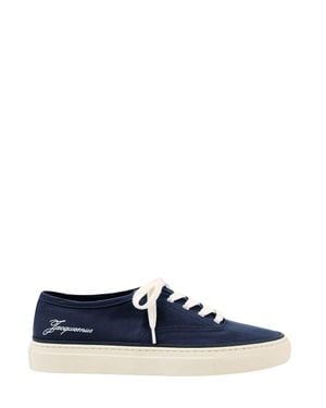 Jacquemus Mini Round Toe Canvas Sneakers - Blue
