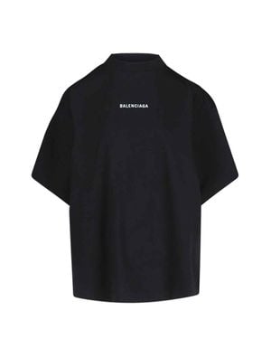 Balenciaga Polyester T-Shirt - Black