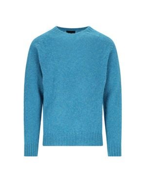 Howlin' Fine Wool Crewneck Sweater - Blue
