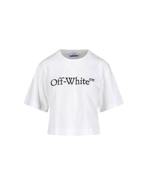 Off-White c/o Virgil Abloh Cotton Jersey T-Shirt - White