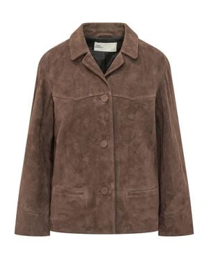 Tory Burch Suede Blazer - Brown