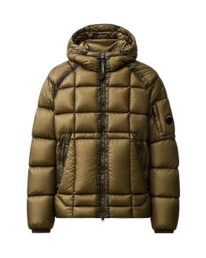 C.P. Company C. P. Company Quilted Hooded Puffer Jacket - Green