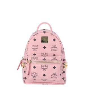 MCM Cow Full Grain Leather Crossbody Bag - Pink