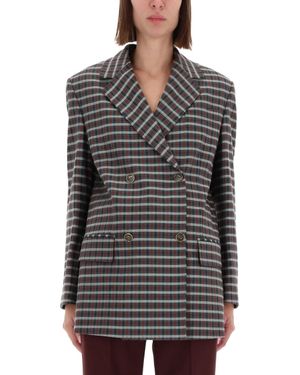 Etro Doublebreasted Jacket - Gray