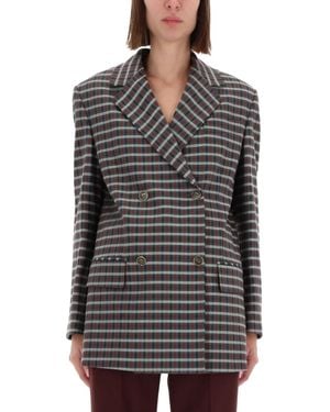 Etro Doublebreasted Jacket - Gray