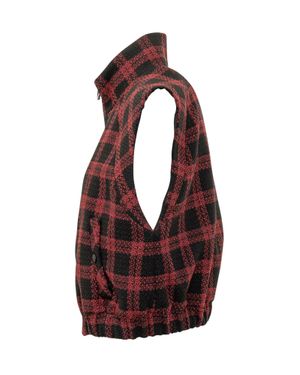 Pinko Hanofl Tweed Gilet Vest - Red