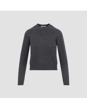 Jil Sander Fine Wool Pullover Sweater For - Blue