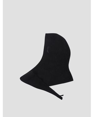 Ganni Wool Balaclava For - Black
