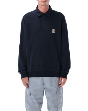 Carhartt Loose Fit Collegiate Polo Shirt - Blue