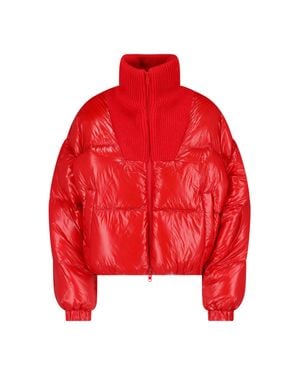 DIESEL Rib-Knit Polyamide Jacket - Red