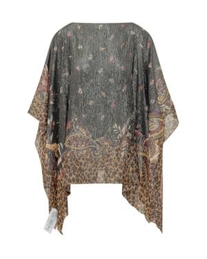 Etro Knit Poncho - Gray