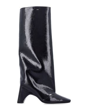 Coperni Cactus Leather Bridge Boot - Blue