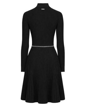 MICHAEL Michael Kors Michael By Michael Kors Polo Shirt Dress With Belt - Black