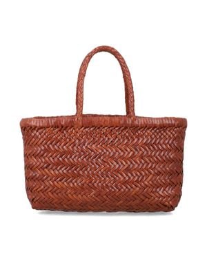 Dragon Diffusion Compact Leather Tote Bag - Red